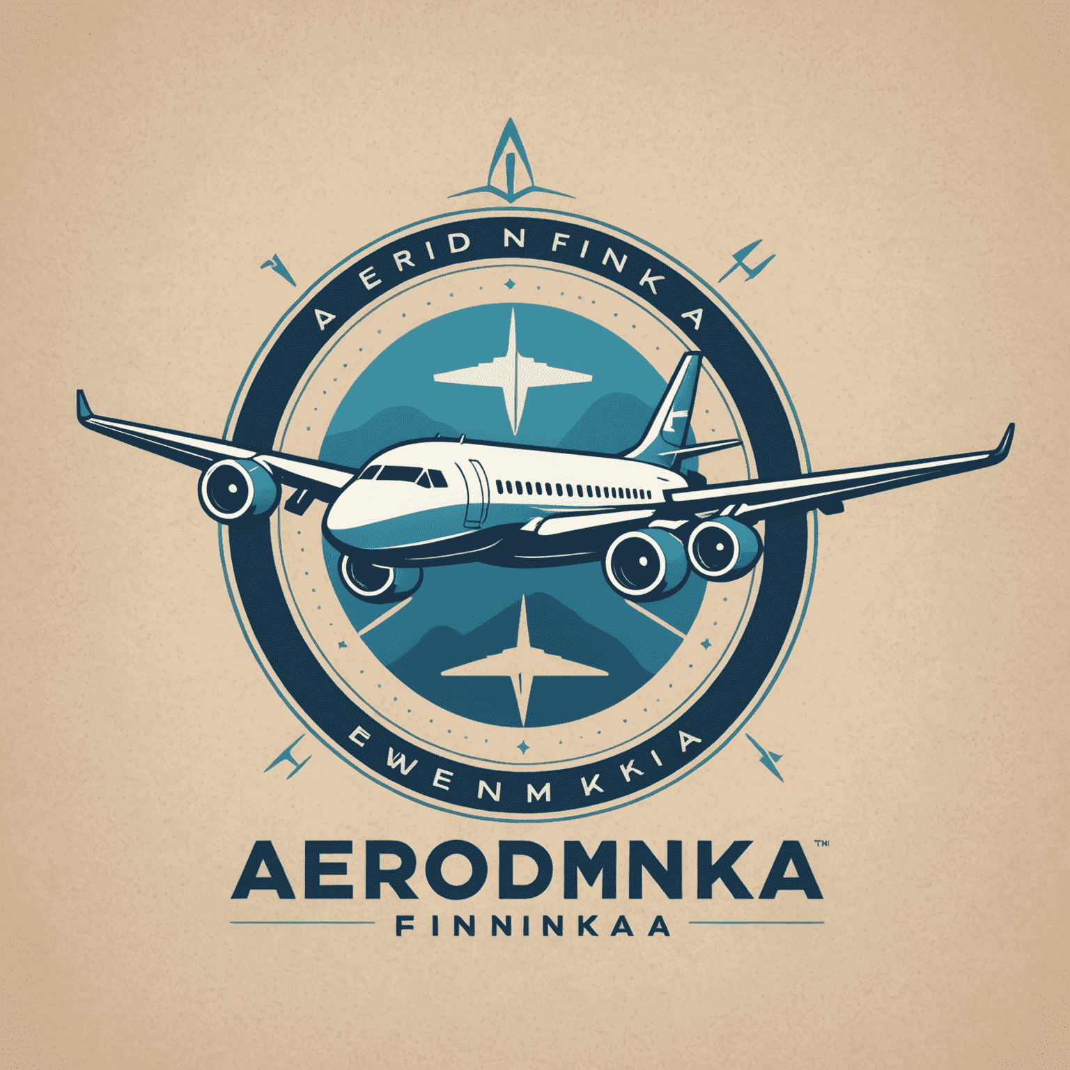 Aerodomefinka.com logo featuring a stylized airplane and financial symbol