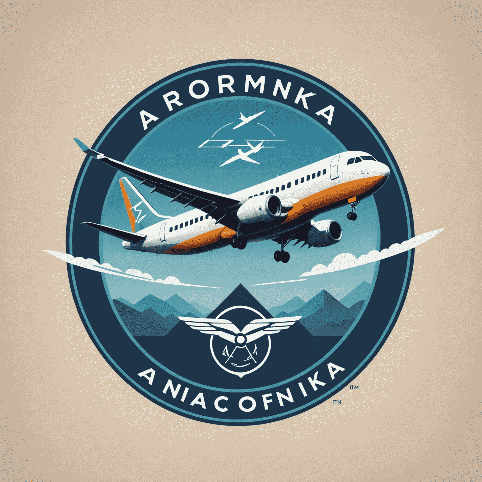 Aerodomefinka.com logo featuring a stylized airplane and financial symbol