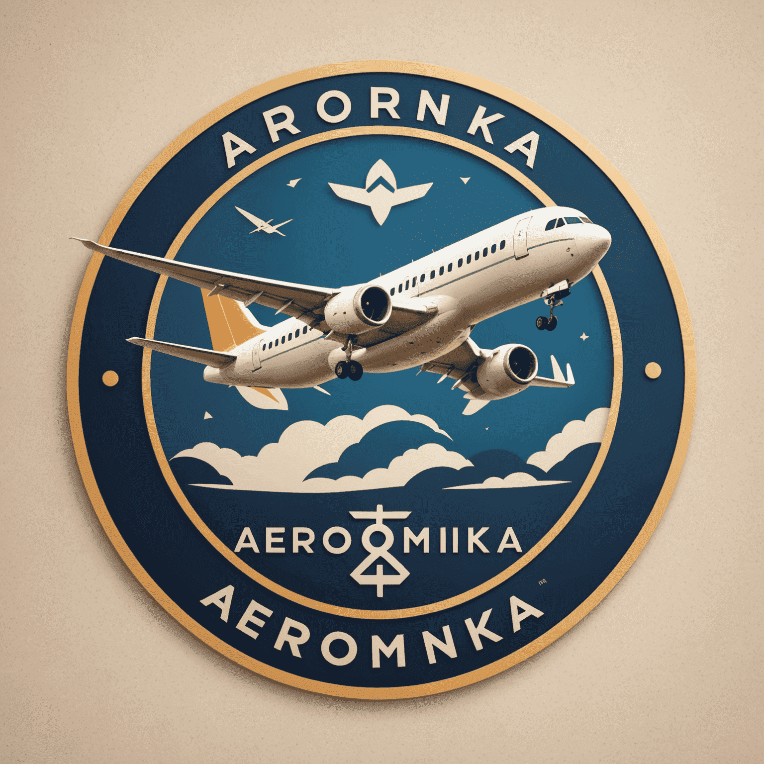 Aerodomefinka.com logo featuring a stylized airplane and financial symbol