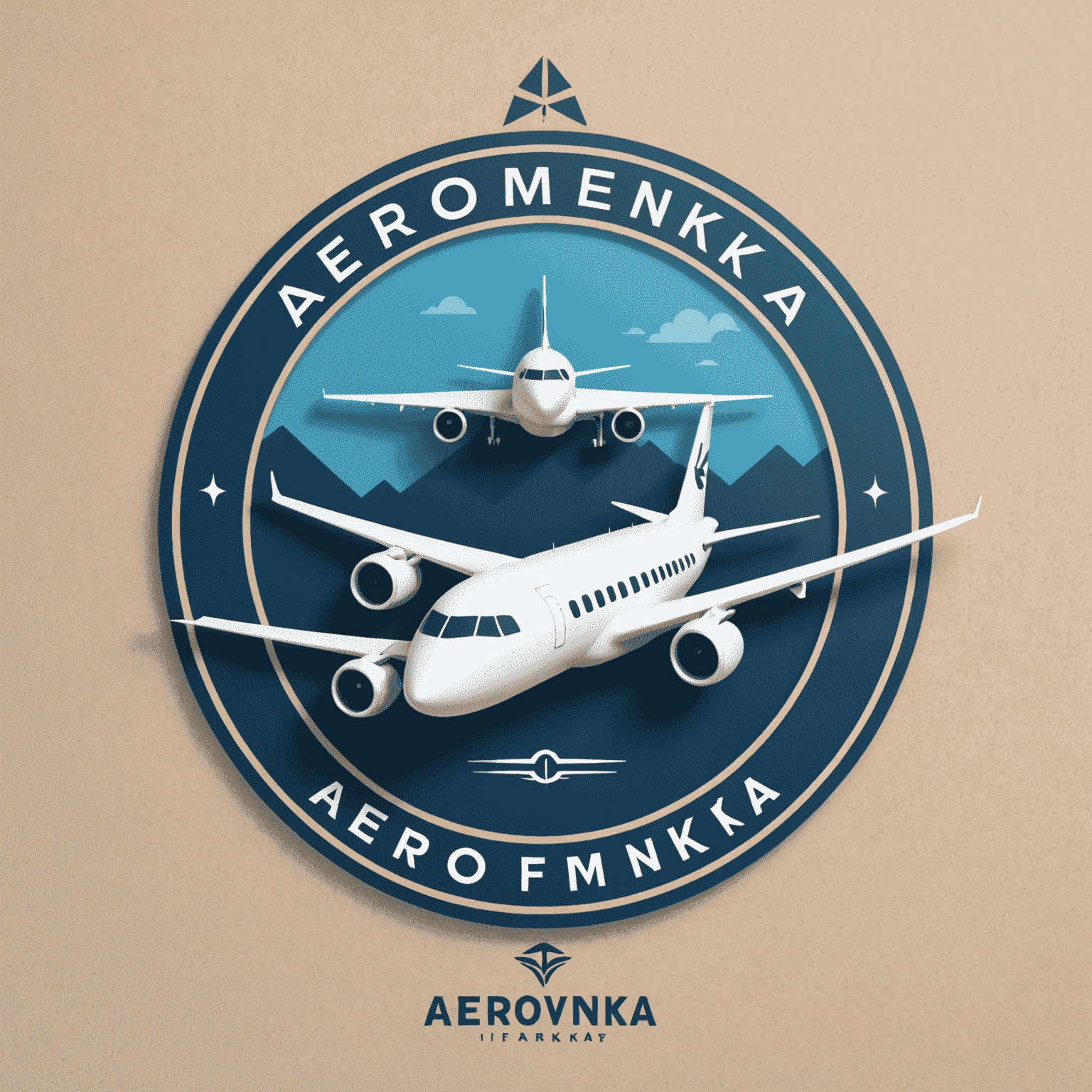 Aerodomefinka.com logo featuring a stylized airplane and financial symbol