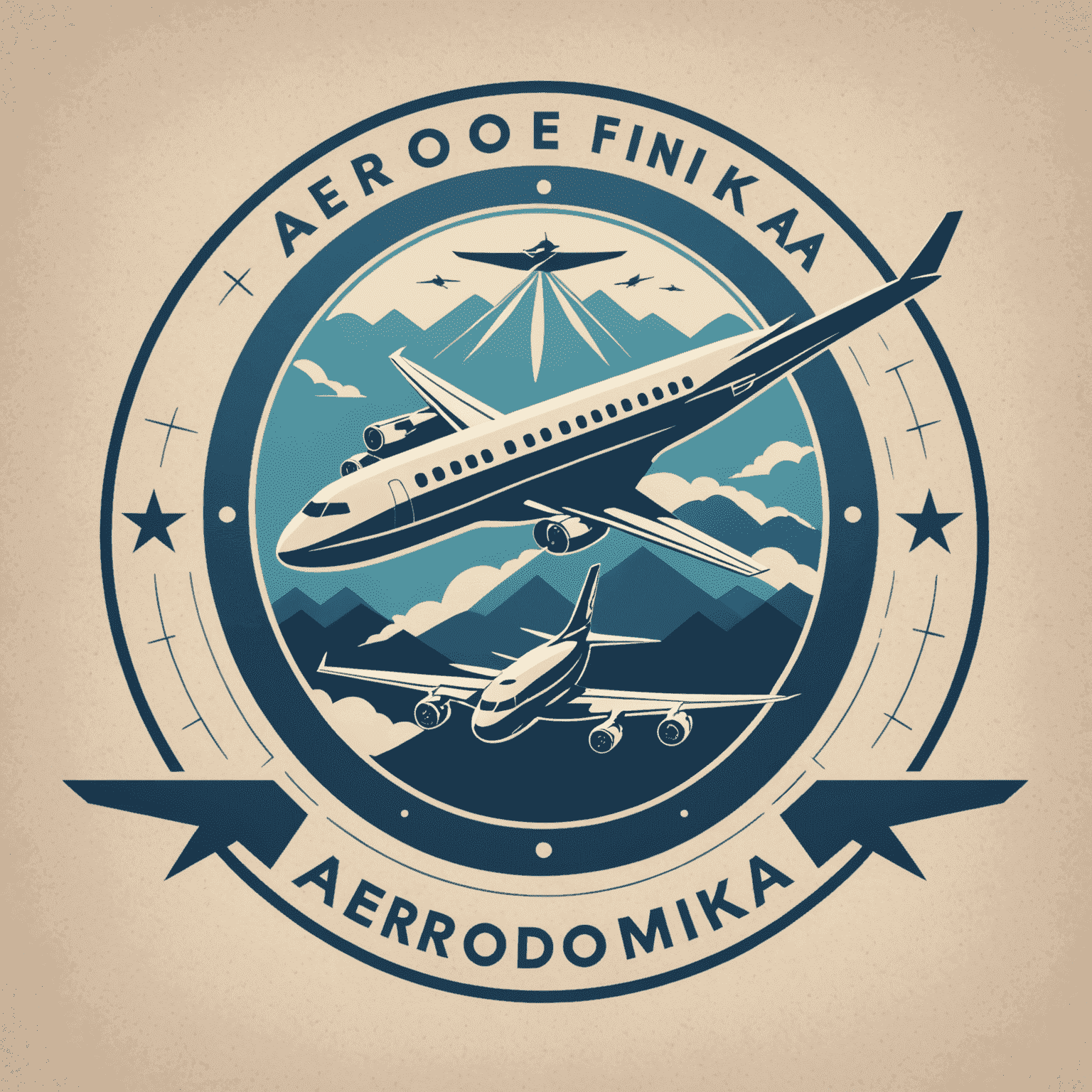 Aerodomefinka.com logo featuring a stylized airplane and financial symbol