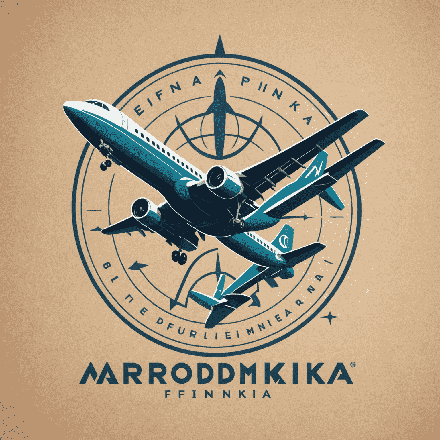 Aerodomefinka.com logo featuring a stylized airplane and financial symbol